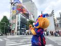 渋谷・新宿での試合告知活動および高円寺・気象神社で