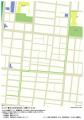 コンビニ地図プリントのルートマップに移動距離の表示