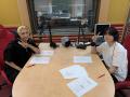 THE RAMPAGEの吉野北人、鈴木昴秀がFM AICHIのスタジ THE RAMPAGEの吉野北人、鈴木昴秀がFM AICHIのスタジ