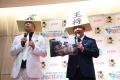 錦鯉・豊島将之九段と子どもたちが将棋ケーキでお祝い