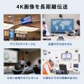 4K/60Hzの高画質を長距離伝送。抜けにくいラッチ機構