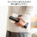 コンセント不要でどこでも使える、約13時間連続点灯の