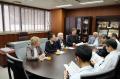 【岡山大学】オタワ大学訪問団が岡山大学鹿田キャンパ