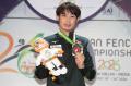 フェンシング　アジア選手権大会 男子エペで金メダル