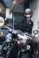 ダレノガレ明美さん　Triumph Bonneville T120 Black