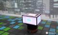 最新映像技術とキューブLED搭載ロボットを融合させた