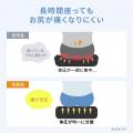 蒸れにくいメッシュ背もたれと、長時間座っても疲れに