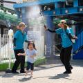 びしょ濡れで楽しむ夏限定エリア『水あそび広場』が登