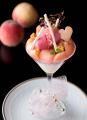 【1日20食限定】「桃のパフェ ヴェルヴェーヌの香りを