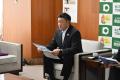 【シーホース三河】佐古賢一新社長らが幸田町・成瀬敦 【シーホース三河】佐古賢一新社長らが幸田町・成瀬敦