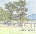 旧小学校跡地を活用した複合施設「オクシズパーク」が 旧小学校跡地を活用した複合施設「オクシズパーク」が