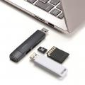 Type-C＆USB Aに直挿しできる。USBポート付き高速SDカ