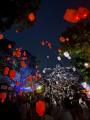 【福岡県八女市】福島八幡宮 約300人が夜空へ祈りを届
