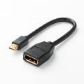 Mini DisplayPortをDisplayPortに変換できるショート
