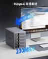 ORICO、最大110TB対応の5ベイ3.5インチHDDケースを発