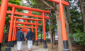 「今日は運だめし。」湯元啄木亭、湯倉神社の 「今日は運だめし。」湯元啄木亭、湯倉神社の