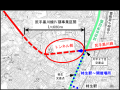 ８月２日（日）、川崎市麻生区の尻手黒川線のトンネル