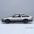 『頭文字D』のAE86、実車と1/18スケールモデルが「高