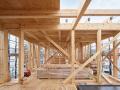 「SE構法」による純木造5階建てビル完成見学会を開催 「SE構法」による純木造5階建てビル完成見学会を開催