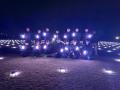 楽天モバイル 最強パーク宮城の夜空を800機のドローン