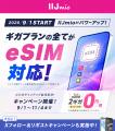 「IIJmioモバイルサービス ギガプラン」のeSIMライン 「IIJmioモバイルサービス ギガプラン」のeSIMライン