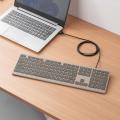 マルチ接続対応の充電式薄型ワイヤレスキーボード発売