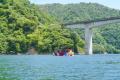 水陸両用バスinながい百秋湖9月5日（土）より、野川ま