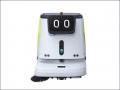 AI搭載小型清掃ロボット PUDU ET1の実演。業務用清掃