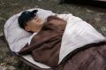 秋キャンプの寝袋にもう1枚。Bears Rockのインナーシ