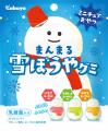 冬の風物詩ミニチュアおやつ『まんまる雪ぼうやグミ』