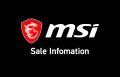 MSIストア セールを実施 MSIストア セールを実施