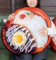 『日本の秋に、月見ハンバーグ』フェアから、直径約60 『日本の秋に、月見ハンバーグ』フェアから、直径約60