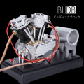 バイク好きの棚に9ccのVツインを。BLDB、実働エンジン