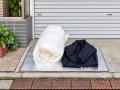 「捨てる羽毛が、地域への寄付に。」 「捨てる羽毛が、地域への寄付に。」