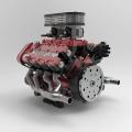 78cc・4.5kWの実動V8を手元で始動へ。BLDB、32バルブ