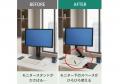 補強プレートでデスクへの負担を軽減！2年保証付きモ
