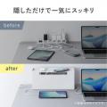電源タップもSwitchもまとめて隠す！幅32cmのスチール
