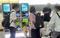 浦和まつりのさいたま市ブースにデジタルサイネージ付