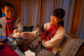 愛犬をひとりにしない、家族3人のクリスマスGRAND CHA