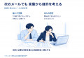 メールの背景と目的をAIと考え、考える習慣づくりの図