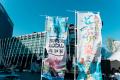 グランフロント大阪 うめきた広場で、よさこい演舞や