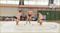 【もち吉】浅香山親方と若元春関がもち吉工場直売所に