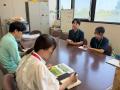ツシマヤマネコをモチーフにした学生企画のソフトクリ