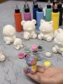 3Dプリンタ教室3DLab、ポーリングアート用の白いどう
