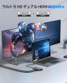 ORICOデュアルHDMI 4K@60Hz出力対応8-in-1 USB-Cドッ