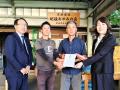 熊本地震の募金を贈呈　氷川、八代など4市町の首長と