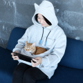【猫飼いゲーマー専用ウェア】お腹のポッケに猫をINで