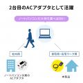 7種のプラグで各社のノートパソコンに対応！出張や予