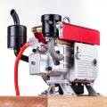 3.5ccの単気筒が実際に始動。蒸発冷却とダブルバラン 3.5ccの単気筒が実際に始動。蒸発冷却とダブルバラン