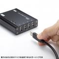 4台のUSB機器を最大100mまで延長接続できるUSB2.0エク